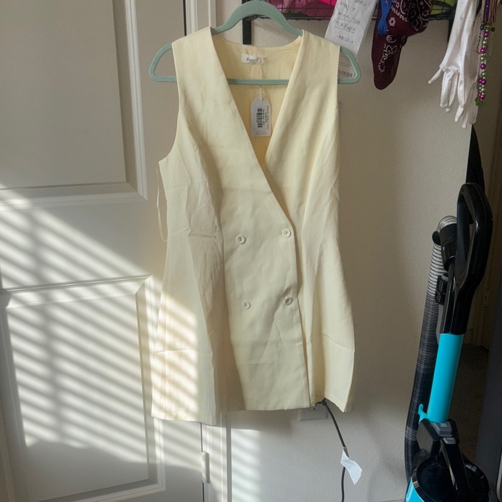 Billy J Boutique- Hani Mini Dress - Soft Yellow